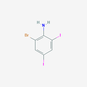 2-Bromo-4,6-diiodoaniline