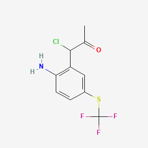 1-(2-Amino-5-(trifluoromethylthio)phenyl)-1-chloropropan-2-one