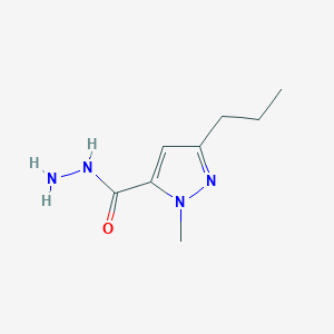 molecular formula C8H14N4O B1405692 1-甲基-3-丙基-1H-吡唑-5-甲酰肼 CAS No. 1185292-68-5