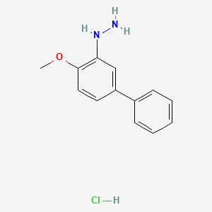 (4-Methoxy-[1,1'-biphenyl]-3-yl)hydrazine hydrochloride