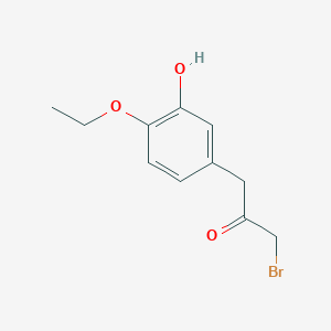 1-Bromo-3-(4-ethoxy-3-hydroxyphenyl)propan-2-one