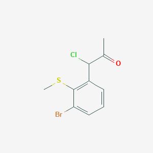 1-(3-Bromo-2-(methylthio)phenyl)-1-chloropropan-2-one