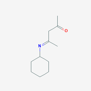 4-(Cyclohexylimino)pentan-2-one