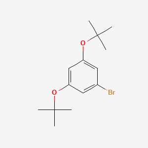 molecular formula C14H21BrO2 B14056948 1-Bromo-3,5-Di-tert-Butoxybenzene 