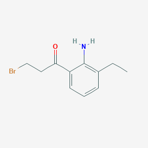 1-(2-Amino-3-ethylphenyl)-3-bromopropan-1-one