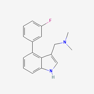 (4-(3-Fluorophenyl)-1H-indol-3-yl)-N,N-dimethylmethanamine