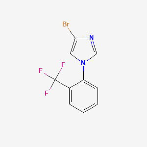 molecular formula C10H6BrF3N2 B14056966 4-bromo-1-(2-(trifluoromethyl)phenyl)-1H-imidazole 