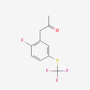 1-(2-Fluoro-5-(trifluoromethylthio)phenyl)propan-2-one