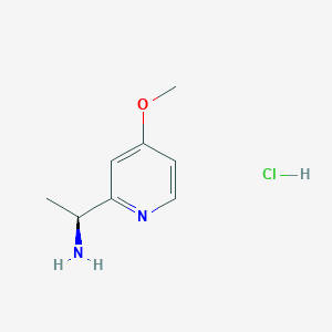 molecular formula C8H13ClN2O B14056976 (S)-1-(4-Methoxypyridin-2-yl)ethanamine hydrochloride 