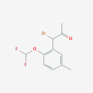 1-Bromo-1-(2-(difluoromethoxy)-5-methylphenyl)propan-2-one