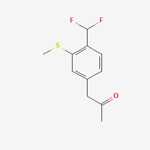 1-(4-(Difluoromethyl)-3-(methylthio)phenyl)propan-2-one