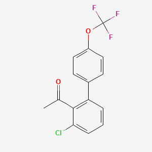 1-(3-Chloro-4'-(trifluoromethoxy)biphenyl-2-yl)-ethanone