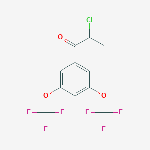 1-(3,5-Bis(trifluoromethoxy)phenyl)-2-chloropropan-1-one