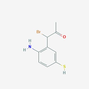 1-(2-Amino-5-mercaptophenyl)-1-bromopropan-2-one