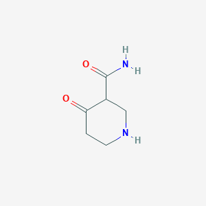 molecular formula C6H10N2O2 B1405708 4-氧代哌啶-3-甲酰胺 CAS No. 23608-56-2