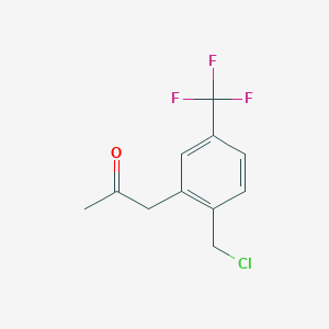 1-(2-(Chloromethyl)-5-(trifluoromethyl)phenyl)propan-2-one