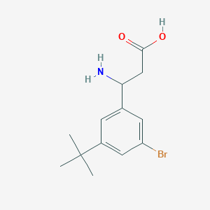 3-Amino-3-(3-bromo-5-(tert-butyl)phenyl)propanoic acid