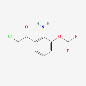 1-(2-Amino-3-(difluoromethoxy)phenyl)-2-chloropropan-1-one