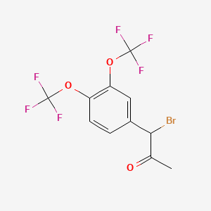 1-(3,4-Bis(trifluoromethoxy)phenyl)-1-bromopropan-2-one