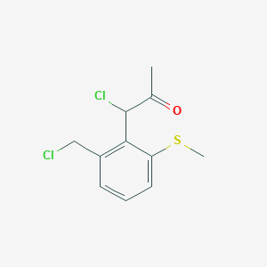 1-Chloro-1-(2-(chloromethyl)-6-(methylthio)phenyl)propan-2-one