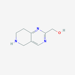 molecular formula C8H11N3O B14057224 5,6,7,8-Tetrahydropyrido[4,3-D]pyrimidin-2-ylmethanol CAS No. 944901-62-6