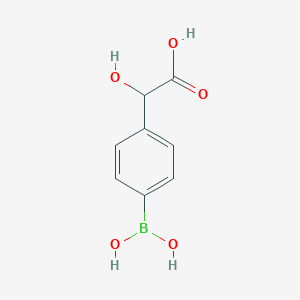 molecular formula C8H9BO5 B14057239 2-(4-Boronophenyl)-2-hydroxyacetic acid 