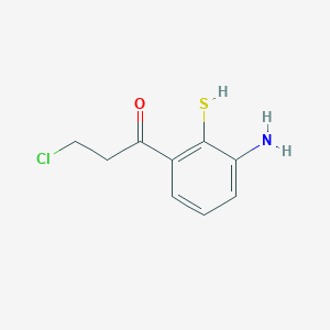 1-(3-Amino-2-mercaptophenyl)-3-chloropropan-1-one