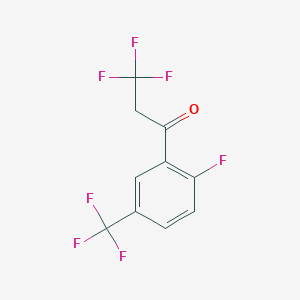 3,3,3-Trifluoro-1-(2-fluoro-5-(trifluoromethyl)phenyl)propan-1-one