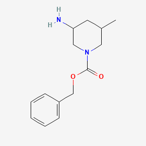 molecular formula C14H20N2O2 B14057260 Benzyl cis-3-amino-5-methyl-piperidine-1-carboxylate 