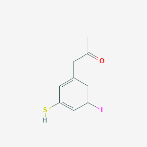 1-(3-Iodo-5-mercaptophenyl)propan-2-one