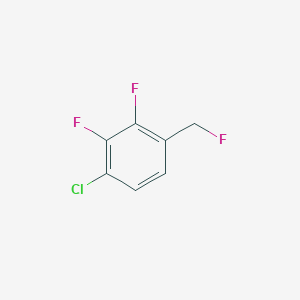 molecular formula C7H4ClF3 B14057288 1-Chloro-2,3-difluoro-4-(fluoromethyl)benzene 