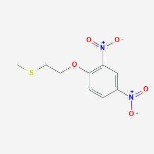 molecular formula C9H10N2O5S B14057344 1-[2-(Methylsulfanyl)ethoxy]-2,4-dinitrobenzene CAS No. 101219-76-5