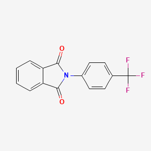 molecular formula C15H8F3NO2 B14057407 2-[4-(Trifluoromethyl)phenyl]-1H-isoindole-1,3(2H)-dione CAS No. 1555-31-3