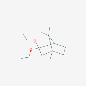 molecular formula C14H26O2 B1405742 3,3-Diethoxy-1,7,7-trimethylbicyclo[2.2.1]heptane CAS No. 1785759-54-7
