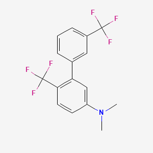 molecular formula C16H13F6N B14057438 (6,3'-Bis(trifluoromethyl)biphenyl-3-yl)-dimethyl-amine 