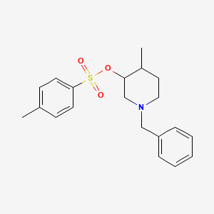 molecular formula C20H25NO3S B14057442 (1-Benzyl-4-methylpiperidin-3-yl) 4-methylbenzenesulfonate 