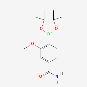 3-Methoxy-4-(tetramethyl-1,3,2-dioxaborolan-2-yl)benzamide