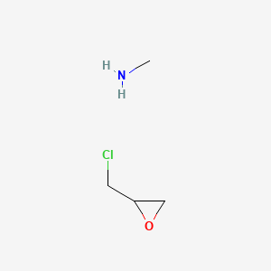 molecular formula C4H10ClNO B14057504 Methylamine-ALPHA-epichlorhydrin condensation product CAS No. 31568-35-1