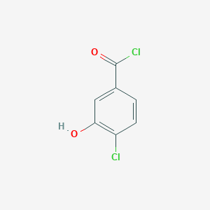 molecular formula C7H4Cl2O2 B1405762 4-Chloro-3-hydroxybenzoyl chloride CAS No. 888731-75-7