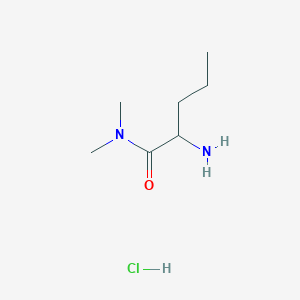 molecular formula C7H17ClN2O B1405766 N1,N1-Dimethylnorvalinamide hydrochloride CAS No. 2197409-23-5