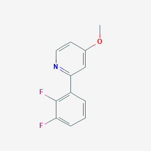 molecular formula C12H9F2NO B14057674 2-(2,3-Difluorophenyl)-4-methoxypyridine 