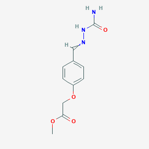 Methyl 2-[4-[[2-(aminocarbonyl)hydrazinylidene]methyl]phenoxy]acetate