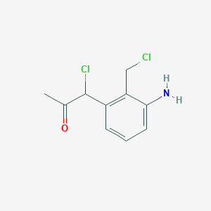 1-(3-Amino-2-(chloromethyl)phenyl)-1-chloropropan-2-one