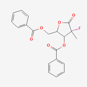 [(4R)-3-benzoyloxy-4-fluoro-4-methyl-5-oxooxolan-2-yl]methyl benzoate