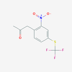 1-(2-Nitro-4-(trifluoromethylthio)phenyl)propan-2-one