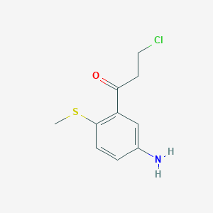 1-(5-Amino-2-(methylthio)phenyl)-3-chloropropan-1-one