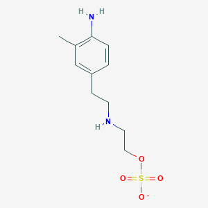 2-[2-(4-Amino-3-methylphenyl)ethylamino]ethyl sulfate