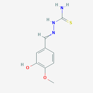 Hydrazinecarbothioamide, 2-[(3-hydroxy-4-methoxyphenyl)methylene]-