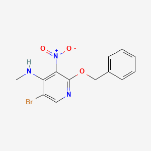 2-(benzyloxy)-5-bromo-N-methyl-3-nitropyridin-4-amine