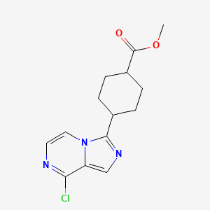 (1R,4r)-methyl 4-(8-chloroimidazo[1,5-a]pyrazin-3-yl)cyclohexanecarboxylate